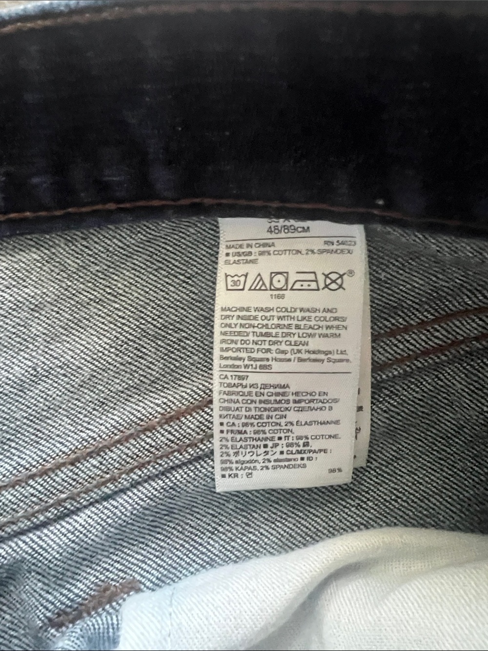Banana Republic Slim Men’s Dark Wash Jeans 33x32 Denim - Picture 8 of 11